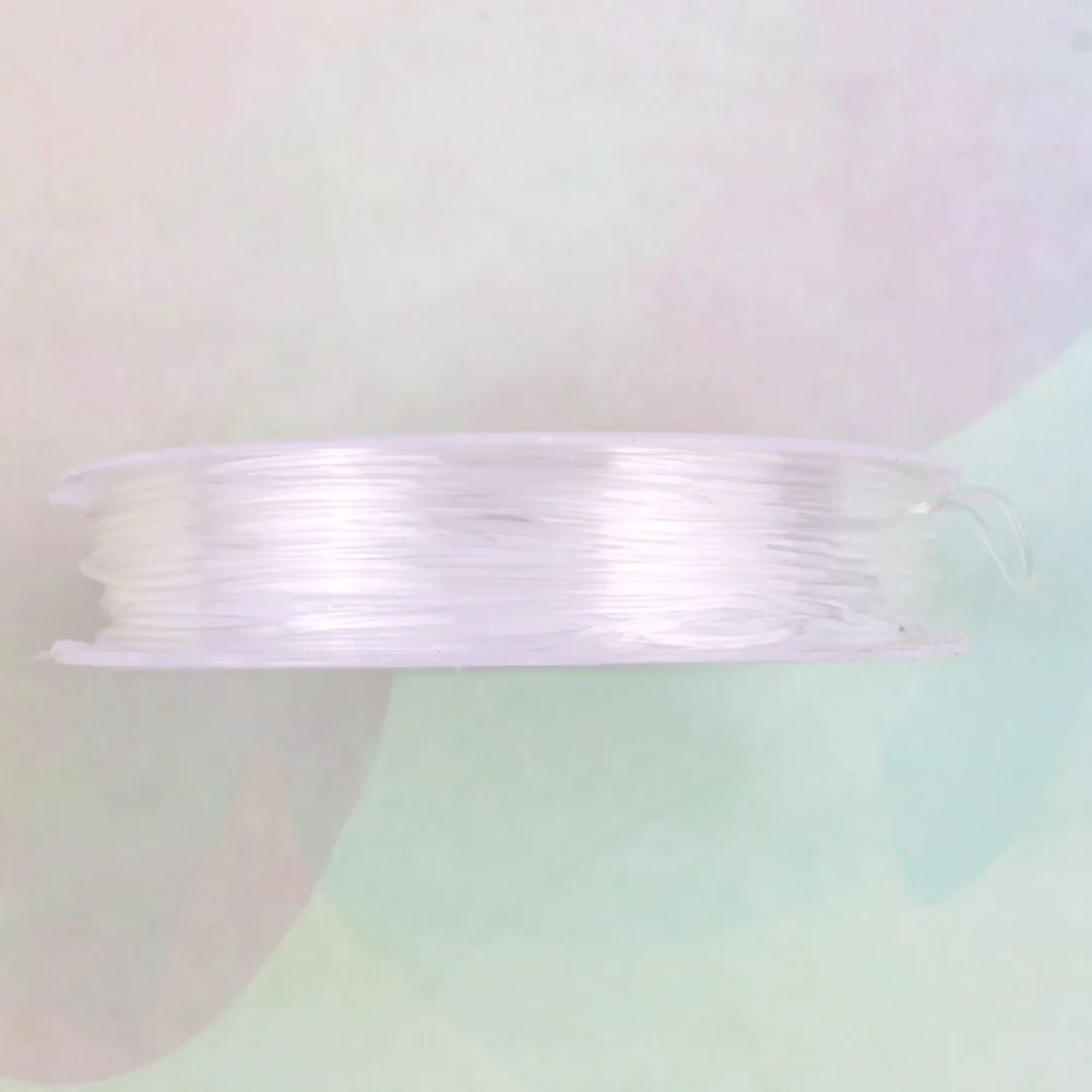 1 рулон прозрачной эластичной кристаллической линии Бисероплетение Шнур нить проволоки для DIY ожерелье браслет ювелирных изделий