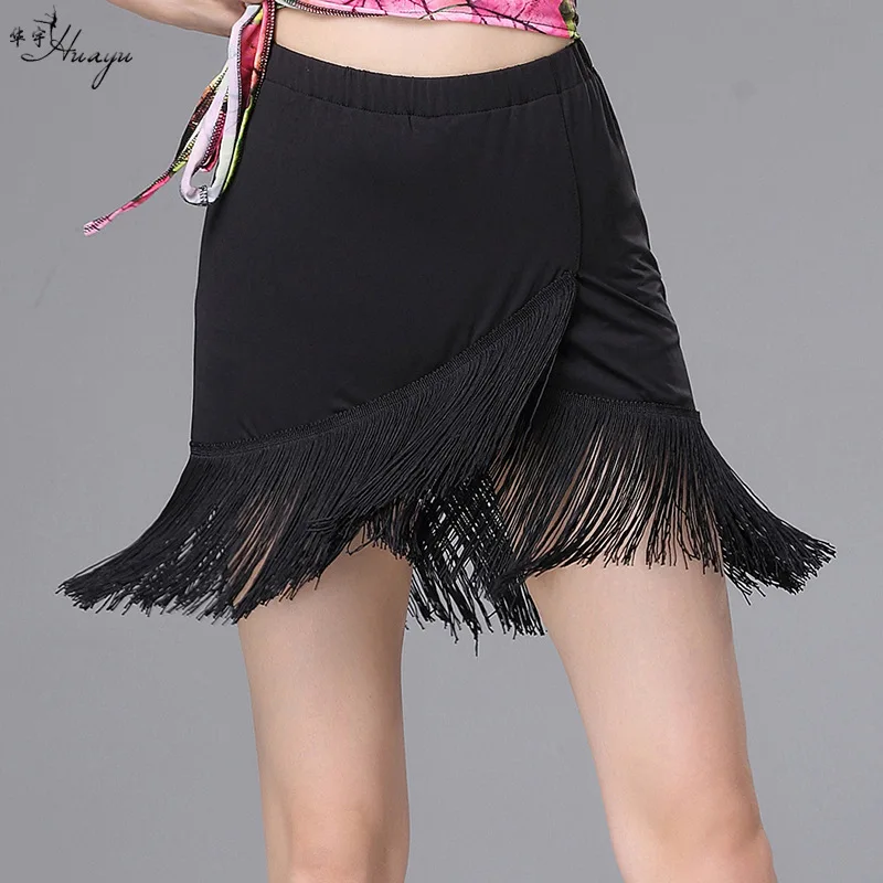 

Huayu Dance New Style Latin Dance Practice Clothing Ballroom Dancing Tassels Short Skirt Lower Apron Women's Adult Spring And Su