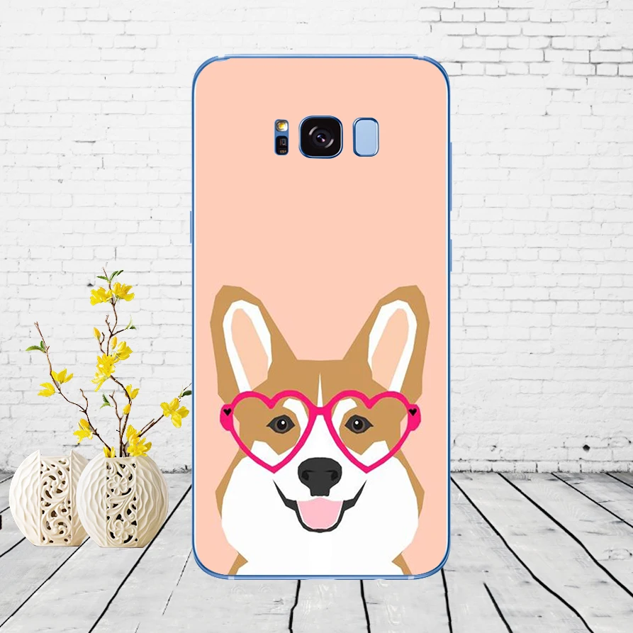 4 81DD супер милый щенок корги Мягкий силиконовый чехол для Samsung Galaxy S6 S7 edge S8 S9 S10 plus A70 A50 чехол - Цвет: 4