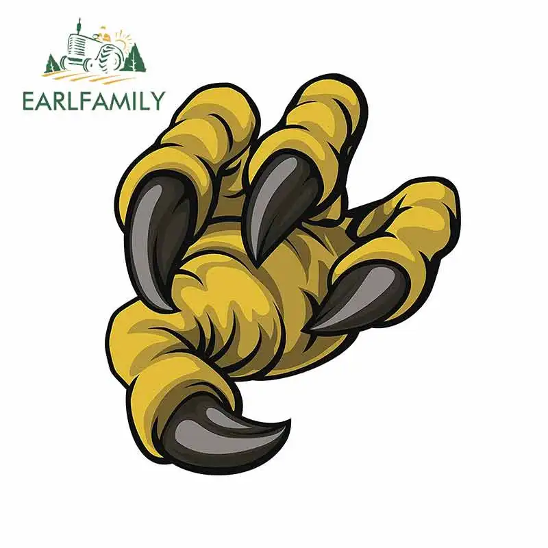 EARLFAMILY 13 см x 11 5 для страшных агрессивных больших гигантских когтей птиц наклейка