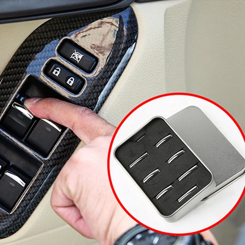 Стекло Подъемник Переключатель декоративные блестки для Toyota Land Cruiser 200 2008 2009 2010 2011 2012 2013