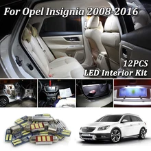 12 шт. Ошибка бесплатно для Vauxhall, Opel Insignia A Sedan универсал хэтчбек Sports G09 светодиодный светильник для интерьера комплект 2008