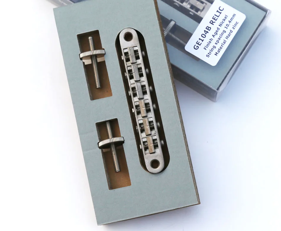 Gotoh GE104B в возрасте Tune-O-Matic мост-в возрасте никелевый Tunematic ABR-1 стиль