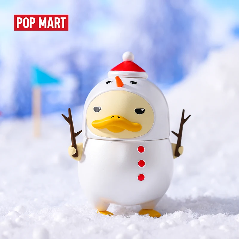 POPMART Duckoo зимняя фигурка утки глухая коробка Кукла бинарная подарок на день