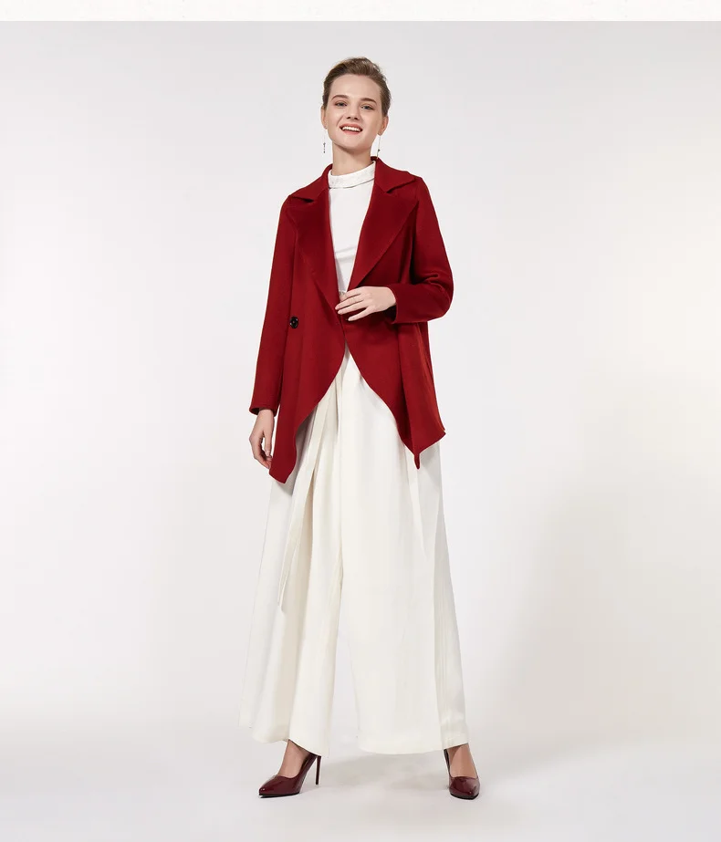 VOA зима куртка женская зимняя Mujer Elegante Женское креативные европейские Abrigos женские двухсторонние шерстяные короткие пальто женское S517