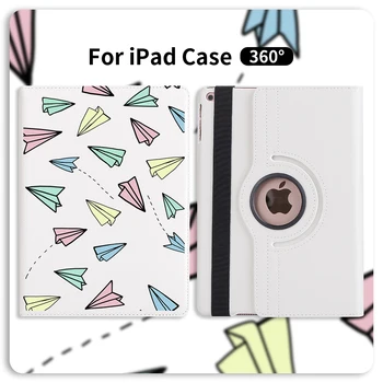 

360 Degrees Rotating PU Leather Flip Cover Case For iPad 7th Generation Case Stand Cases Smart Tablet For iPad Mini