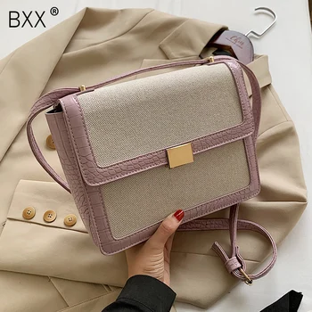 

[BXX] Crocodile Pattern PU Leather Crossbody Bags For Women 2020 Autumn Winter Trend Handbags Ladies Fashion Travel Bag HO480