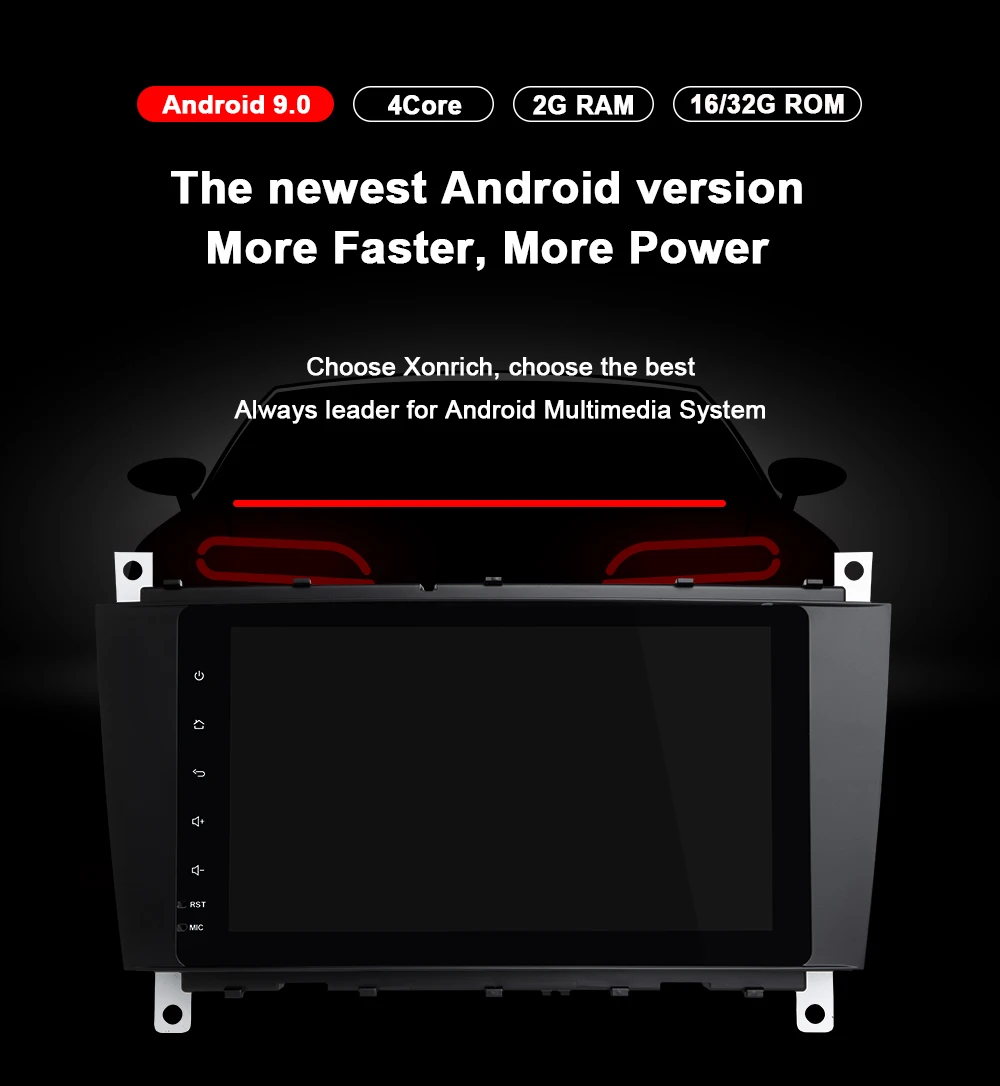 2Din Android 9 Car DVD GPS Navi Radio For Mercedes/Benz W203 W209 W219 sprintA-C-Class CLS C180 C200 CLK200Vito Viano Multimedia