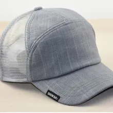 Хлопковая и льняная бейсболка, большой размер, Солнцезащитная шляпа для мужчин и женщин, сетчатая бейсболка, однотонные кепки, шапка большого размера 58-65 см