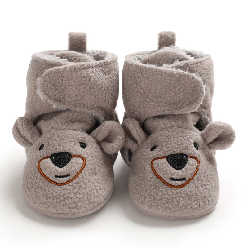 

BABY WINTER BOOTS INFANT TODDLER NEWBORN CUTE CARTOON BEAR SHOES GIRLS BOYS FIRST WALKERS KEEP WARM SNOWFIELD BOOT