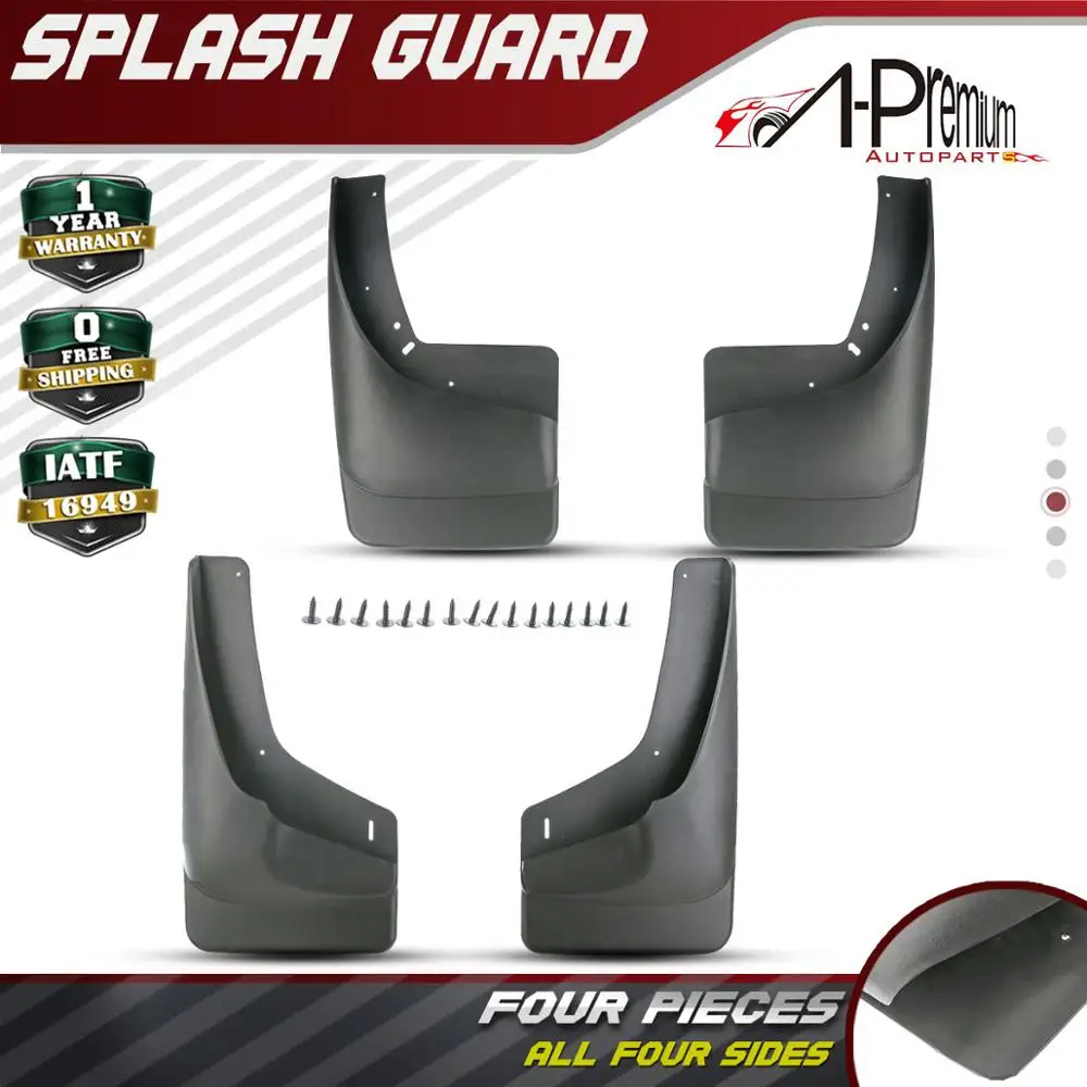 Набор из 4 брызговиков Брызговики подходят для Chevrolet Silverado 1500 2500 3500 GMC|splash guard|mud