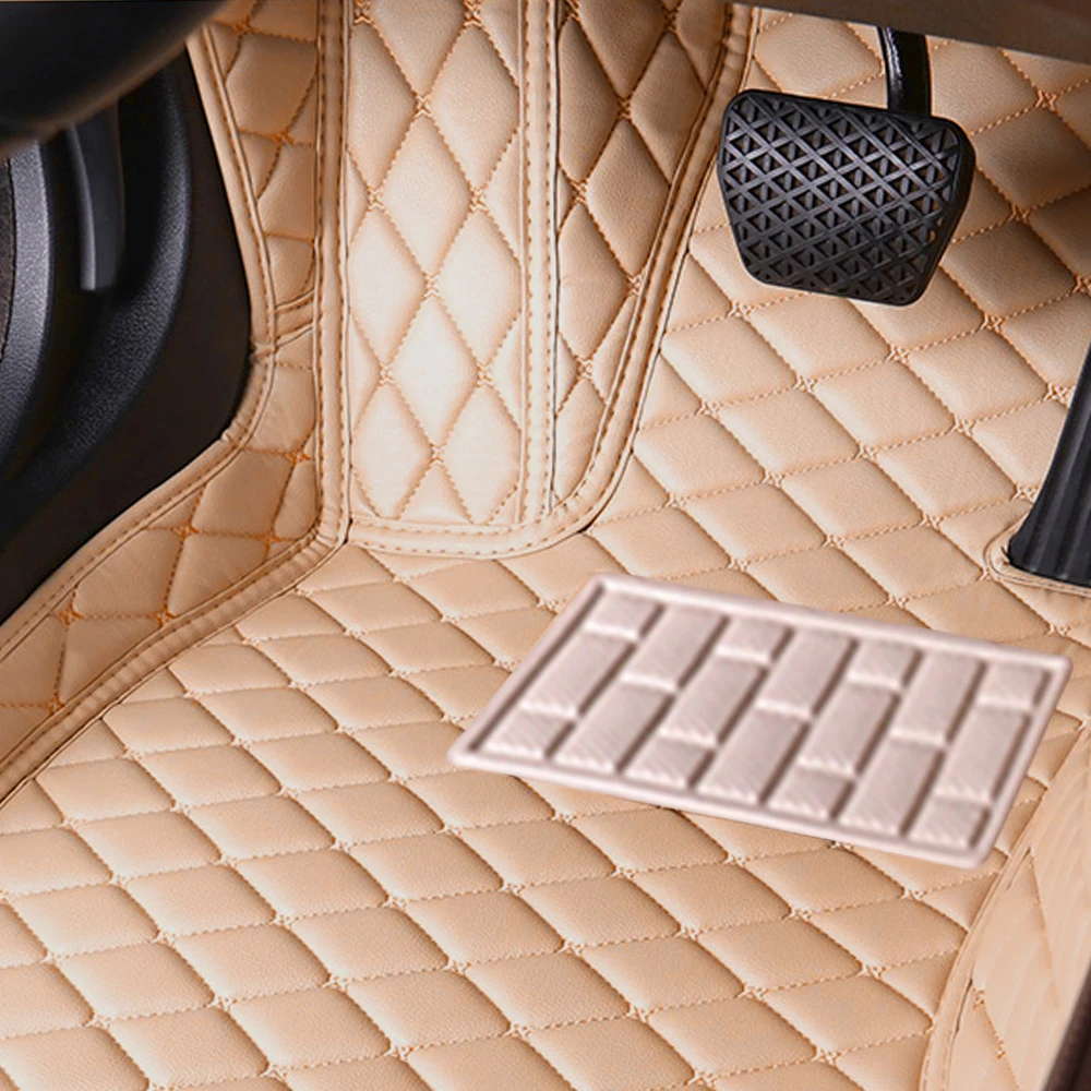 Leather Winter Car Floor Mats For Audi Q2 2017 2018 2019 Cusotm Car