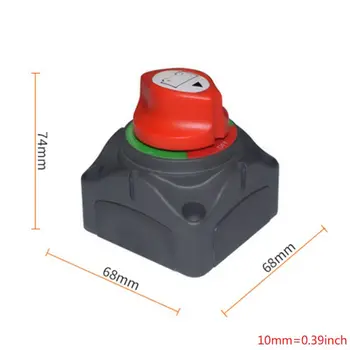 

Dual Battery Selector Switch Disconnect for Marine Boat Rv Vehicles 1-2-Both-Off