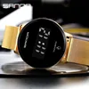 SANDA Top Brand Touch Screen Women Watches Led Digital Sport Ladies Wristwatch Luxury Mesh Steel Strap Fashion Female Clock