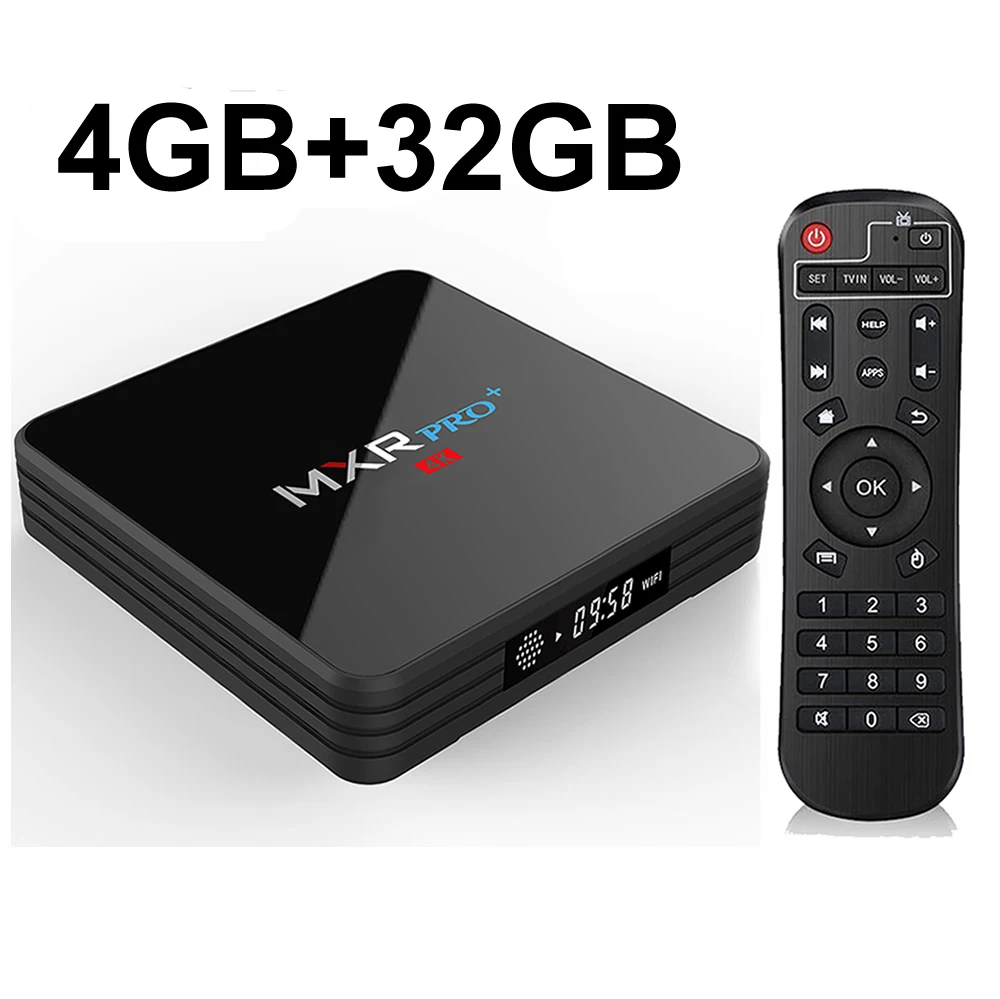 4GB 32GB MXR PRO PLUS Android 9,0 4 Гб ОЗУ 32 Гб ПЗУ Smart 4K tv Box RK3318 четырехъядерный цифровой дисплей 2,4G/5G Wifi BT4.0 USB3.0 H.265 HDR10 - Цвет: 4GB 32GB