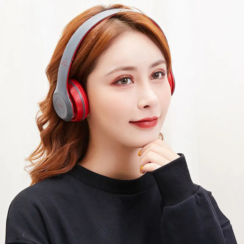 P47 Foldable Game Wireless Bluetooth Headset Music Stereo Mobile Phone Headphone Gaming Computer Phone MP3 Universal Headset New