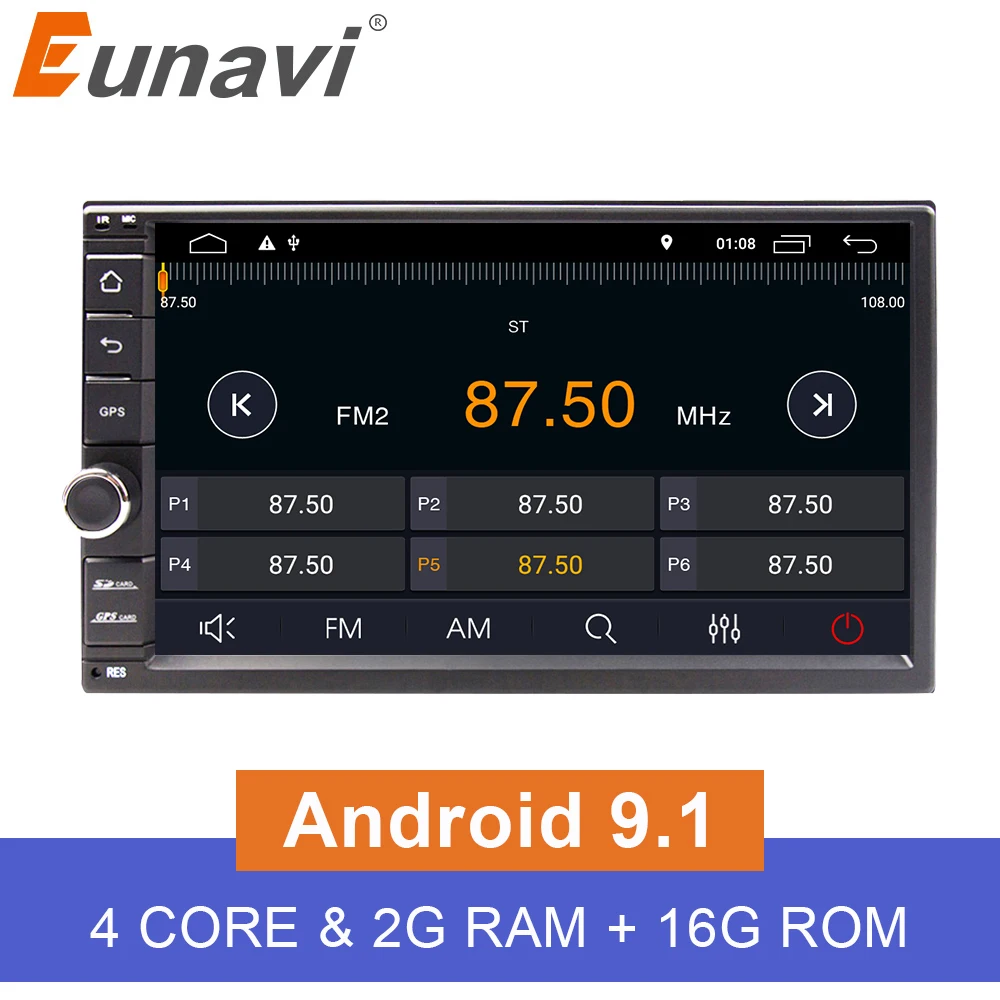 Discount Eunavi Universal 2 din Quad core 7