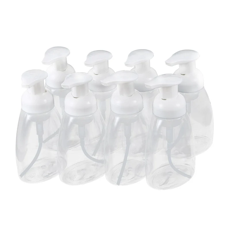 

8 Pack,250ml Foaming Liquid Soap Containers,Foaming Soap Dispensers,BPA Free Refillable Soap Bottles with Pump,Use to Store Dish