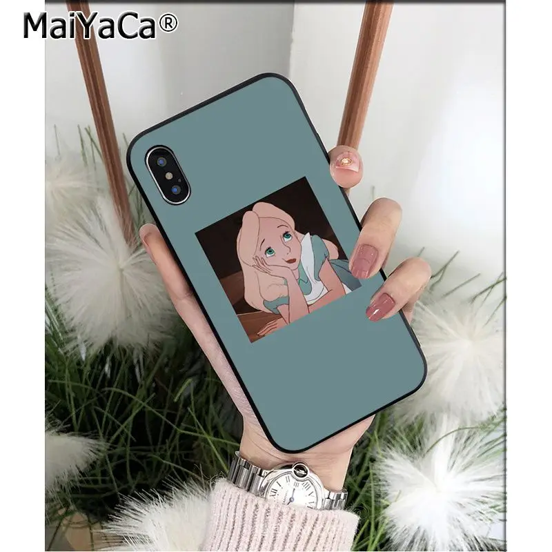 Мягкий силиконовый чехол для телефона MaiYaCa Alice in Wonderland Cheshire Cat из ТПУ для iPhone 8 7 6 6S Plus X XS MAX 5 5S SE XR Mobile Cover