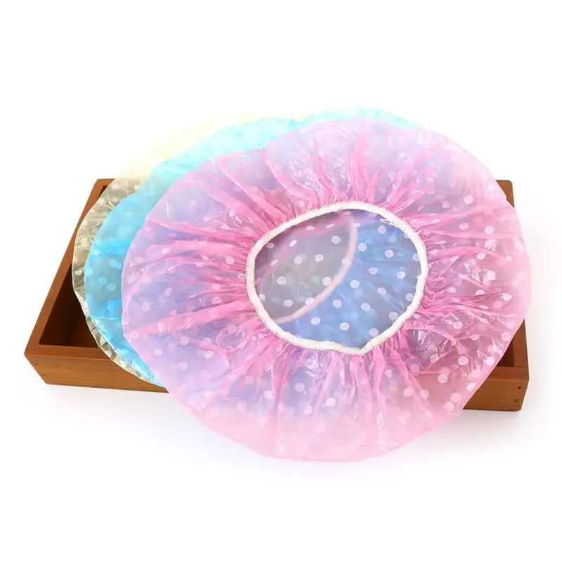 Disposable Hair Caps Elastic Waterproof Shower Cap Hat Reusable Bath
