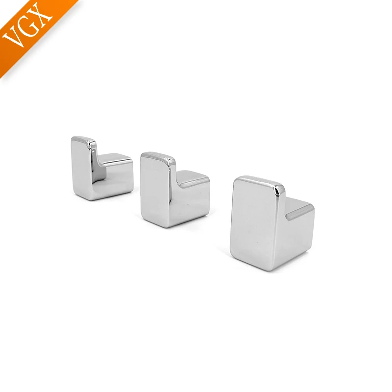 VGX Single Robe Tower Wall Hook Bag Coat Clothes Hanger for Bathroom Accessories Hardware Punch-Free Nail-Free Zinc Chrome Z1882