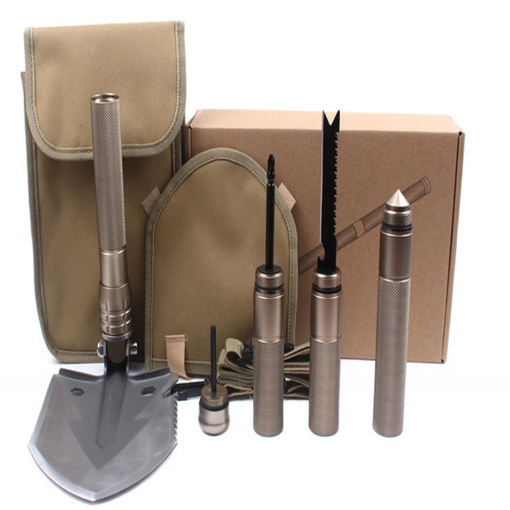 

GYMTOP Multi-purpose Engineering Shovel Folding Self-defense Shovel Tool Outdoor Camping Survival Equipment