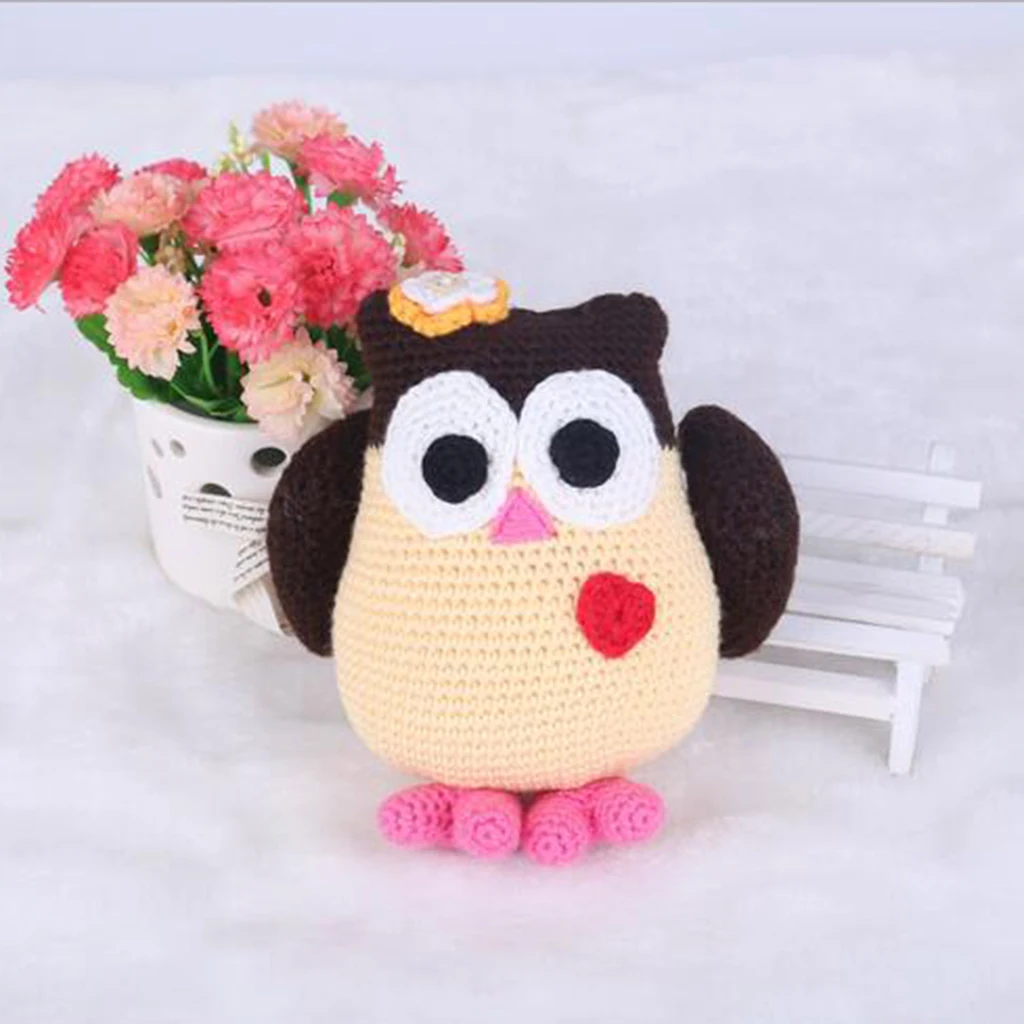 Owl Doll Crochet Kit Amigurumi DIY Craft Project with Materials and Instruction Owl Doll Crochet Kit Amigurumi DIY Craft Project with Materials and Instruction