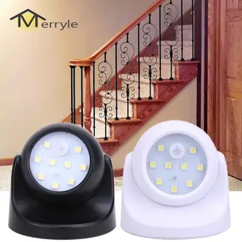 

2pcs 9 LED Motion-Sensor Night-Light Under Cabinet Lamp Indoor Wirless Sensor light for Home Stair Loft Kitchen Toile Wall-Light