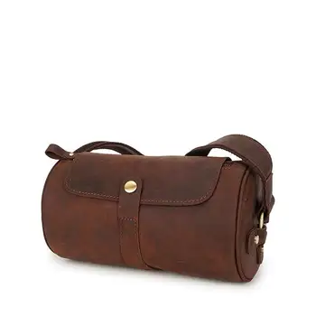 

Men's crossbody bag retro crazy horse leather men's bag tide cowhide bag leather men's shoulder travel bag Leather Travel Bag