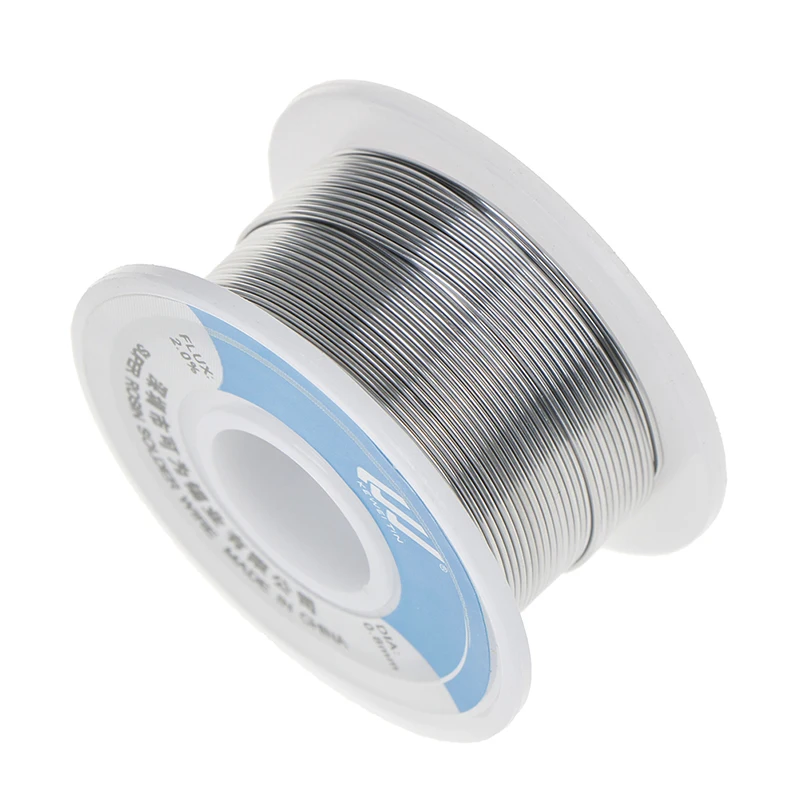 Олово Sn: 60%, Pb: 40%, флюс: 2% KW-60/40 свинцовый рулон чистая канифоль сварочный сердечник паяльная проволока флюс катушка трубка 0,8 мм/1,0 мм припой проволока