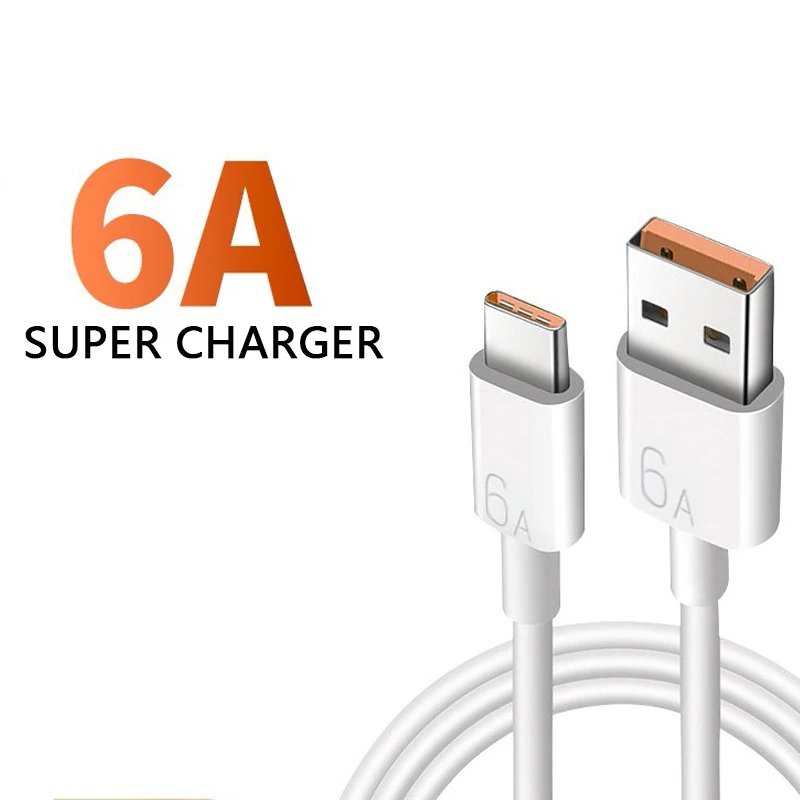 Кабель Usb Type-C 1/2 м 6 А для Xiaomi Mi 11 10 Pro | Мобильные телефоны и аксессуары