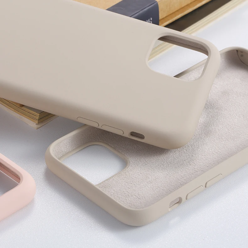 Чехол Arvin для iPhone 11 Pro Max, чехол из жидкого силикона с логотипом, мягкая подкладка из микрофибры, Толстая крышка, стекло