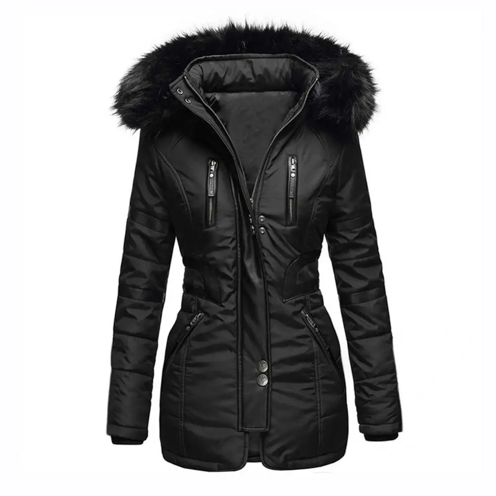 Black fitted winter jacket Clearance