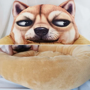 

New Cute Cartoon Pet Dog Bed Soft Comfortable Cat Cushion Kennel Lovely Dog House Pet Bed for Dogs Pet Supplies