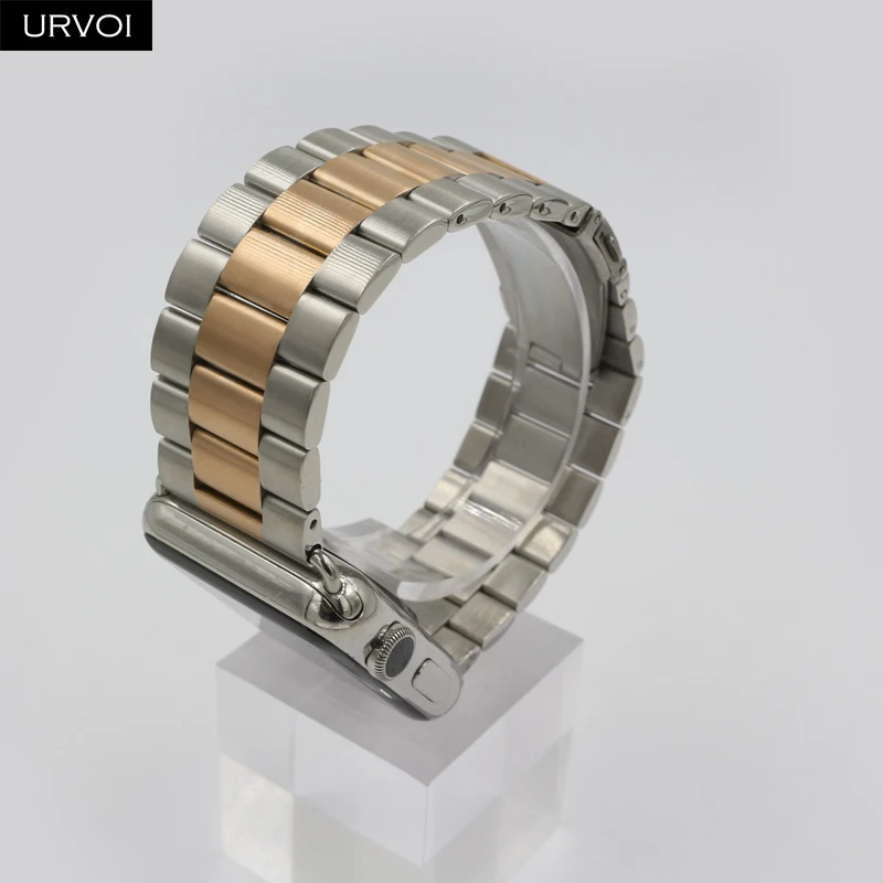 URVOI band для apple watch series 6 SE 5 4 3 2 link браслет iwatch ремешок из нержавеющей стали с