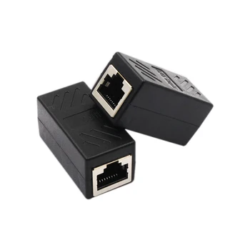 

Network Ethernet Dual Straight Head Lan Cable Joiner Coupler RJ45 CAT 5 5E 6 6a Extender Plug Network Cable Connector