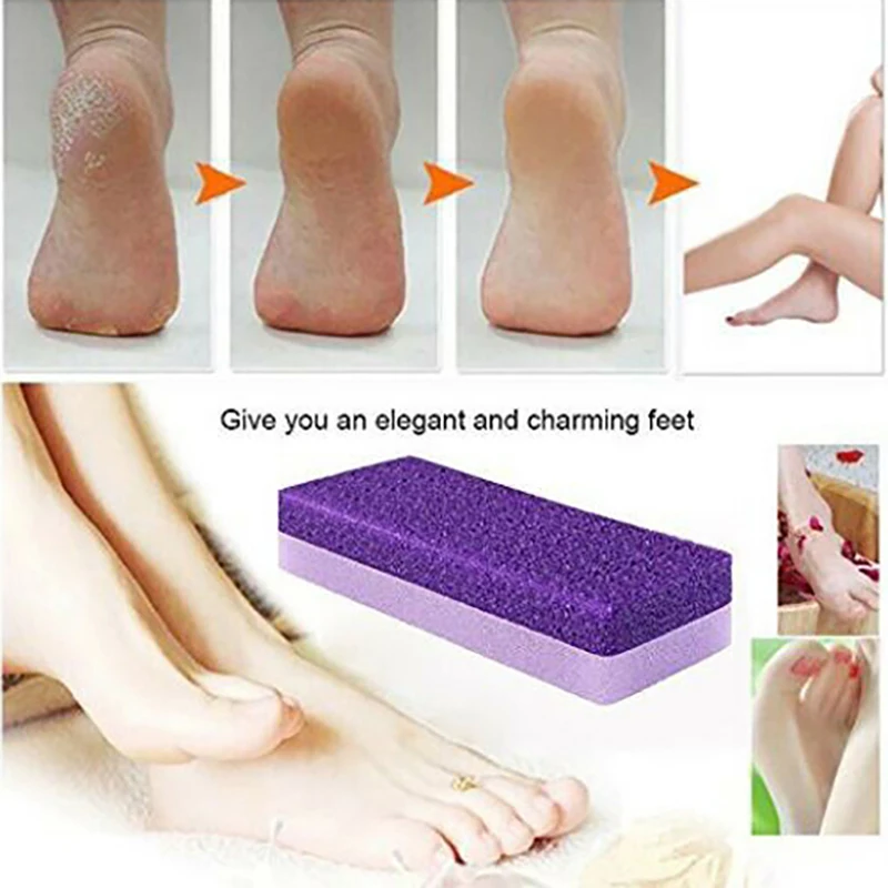 3Pcs Foot Rasp Pumice Sponge Stone Exfoliate Foot Feet Dead Dry Skin Callus Pedicure Beauty Bath Brush