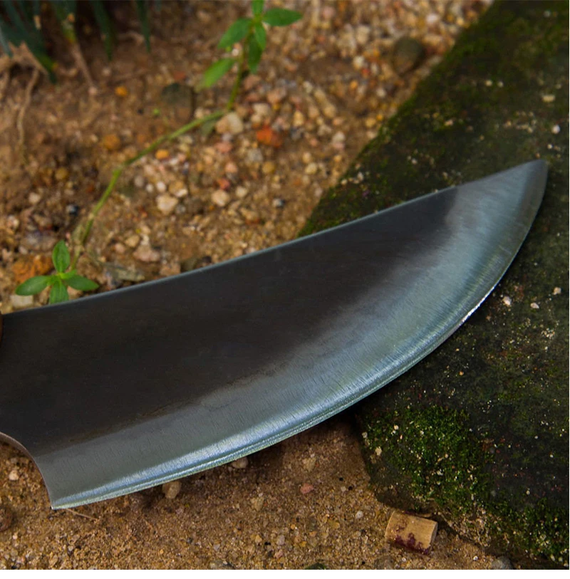 Кухонный нож ручной работы, нож для мяса, нож для обвалки с деревянной ручкой из углеродистой стали, нож для мясника и шеф-повара, инструменты для приготовления пищи