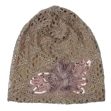 Банданы легко застёгивающийся аксессуары для волос элегантные модные женские шапки летние мягкие цветочные изысканные кружевные головные уборы Кепка chemo