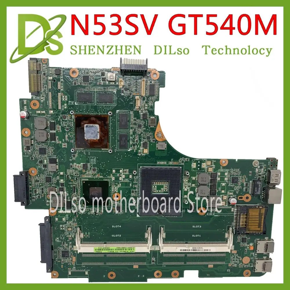 KEFU N53SV для ASUS N53SM N53S материнская плата ноутбука n53sv n53s GT540M проверка видео памяти