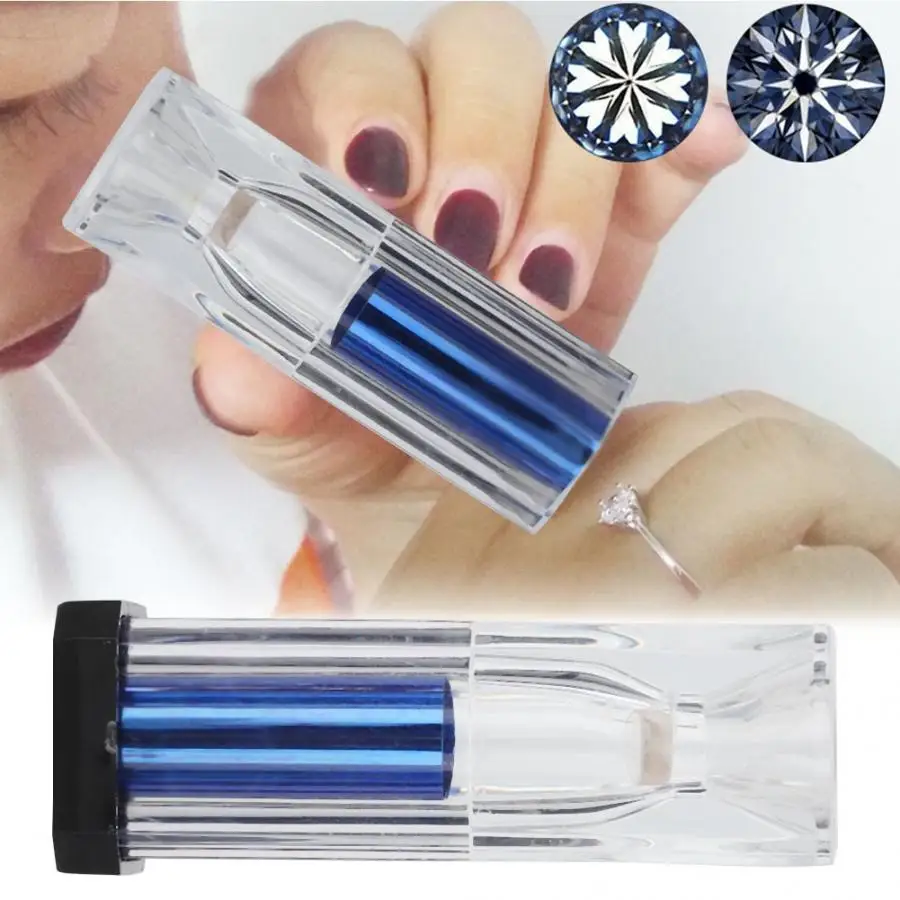 

5X Portable Jewelry Loupe Diamond MagnifyingInspection Glass Identification Tool with High Definition Coating Film Jewelry Tool