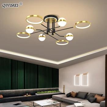 

Modern LED Chandelier Lights With Remote Control Luminarie For Bedroom Living Dining Study Room Kitchen Hall Home Lamps Lighting