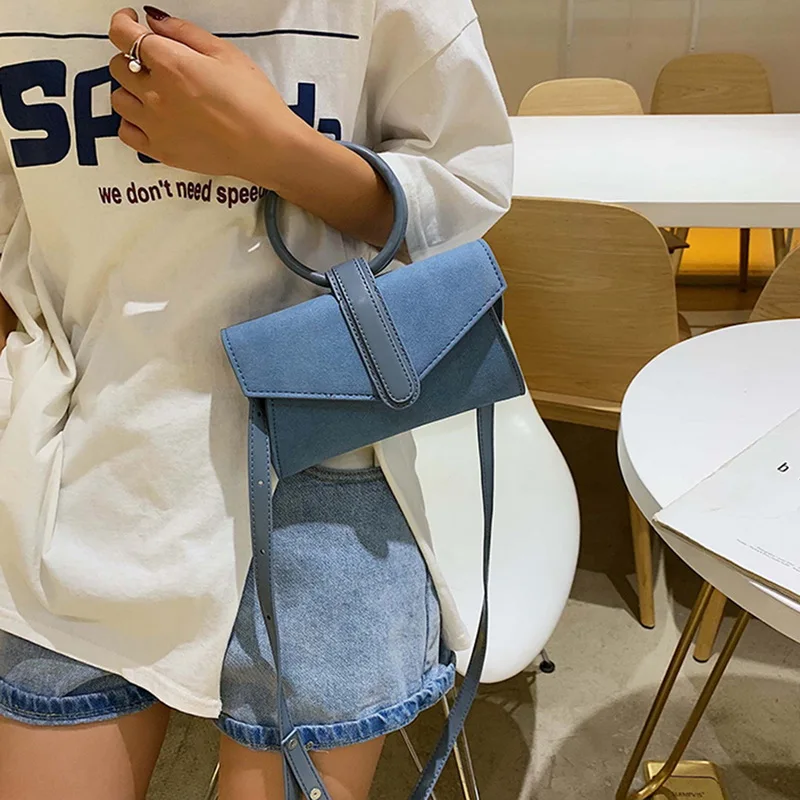 

Women's Fashion Solid Color Shoulder Strap Crossbody Bag Ladies Sweet Small Square Bags Portable Handbag Messenger Bag 2019 New