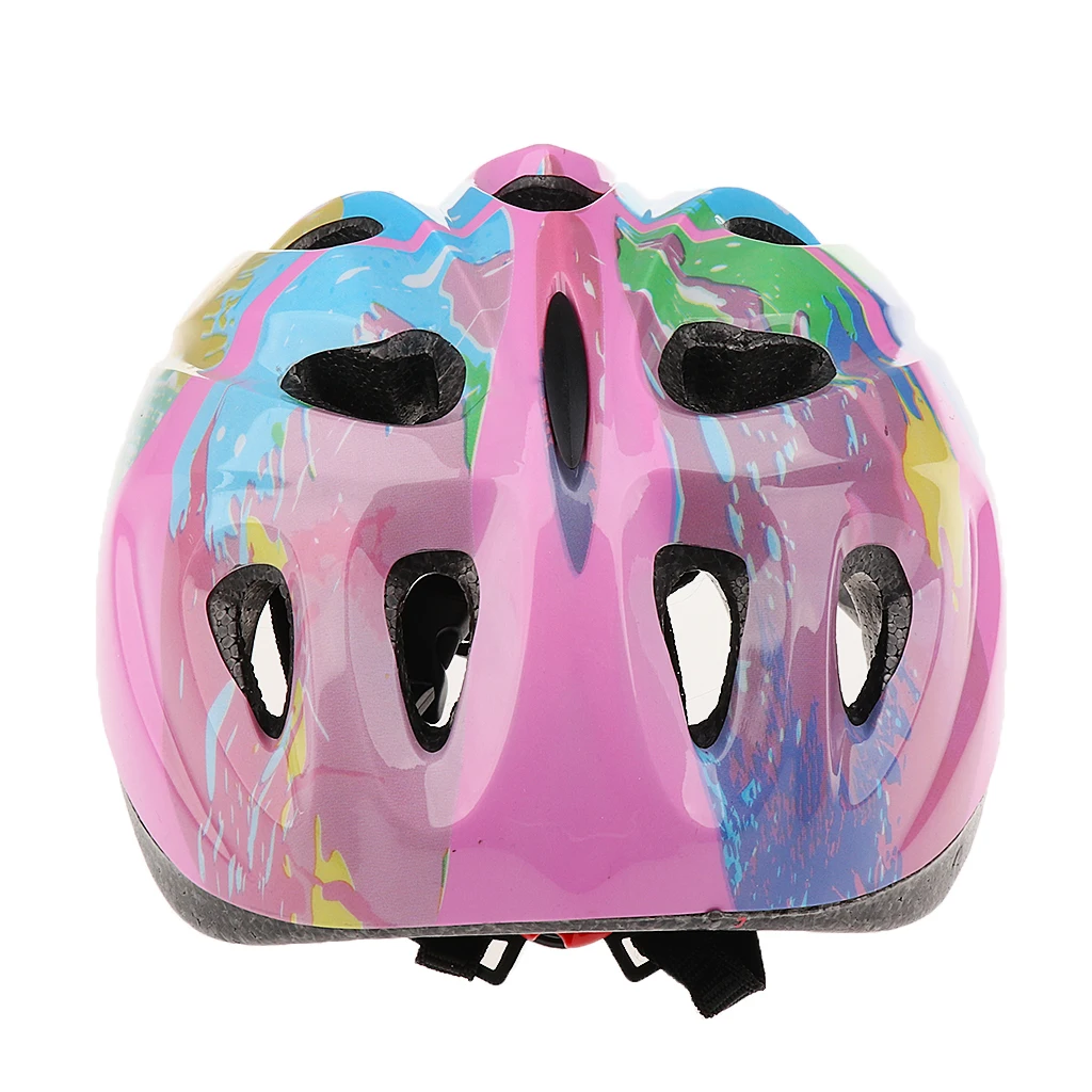 14 Pieces Kids Boy Girl Roller Skating Bicycle Helmet Knee Elbow Pad Wrist Guard Protector Pink and Red