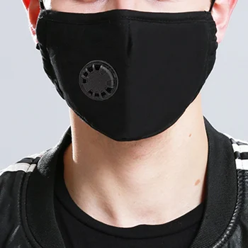 

5 Layer Reusable Cotton Mask Filter Mouth Mask Activated Carbon Fiber Windproof Face Respirator Unisex