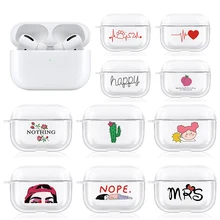 Милый мультяшный силиконовый чехол для Apple AirPods Pro Чехол Bluetooth гарнитура защитный жесткий чехол для AirPods Pro 3 чехол
