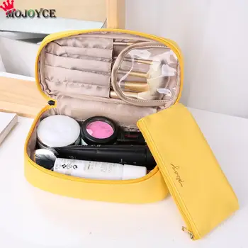 

Travel Cosmetic Storage Bag Waterproof Classic Texture Delicate Creative Chic PU Women Solid Makeup Zipper Clutch Pouch
