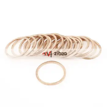 

20Pcs 28x33x1.5mm Copper Washer Flat Ring Engine Oil Drain Gasket 350C 16MPa