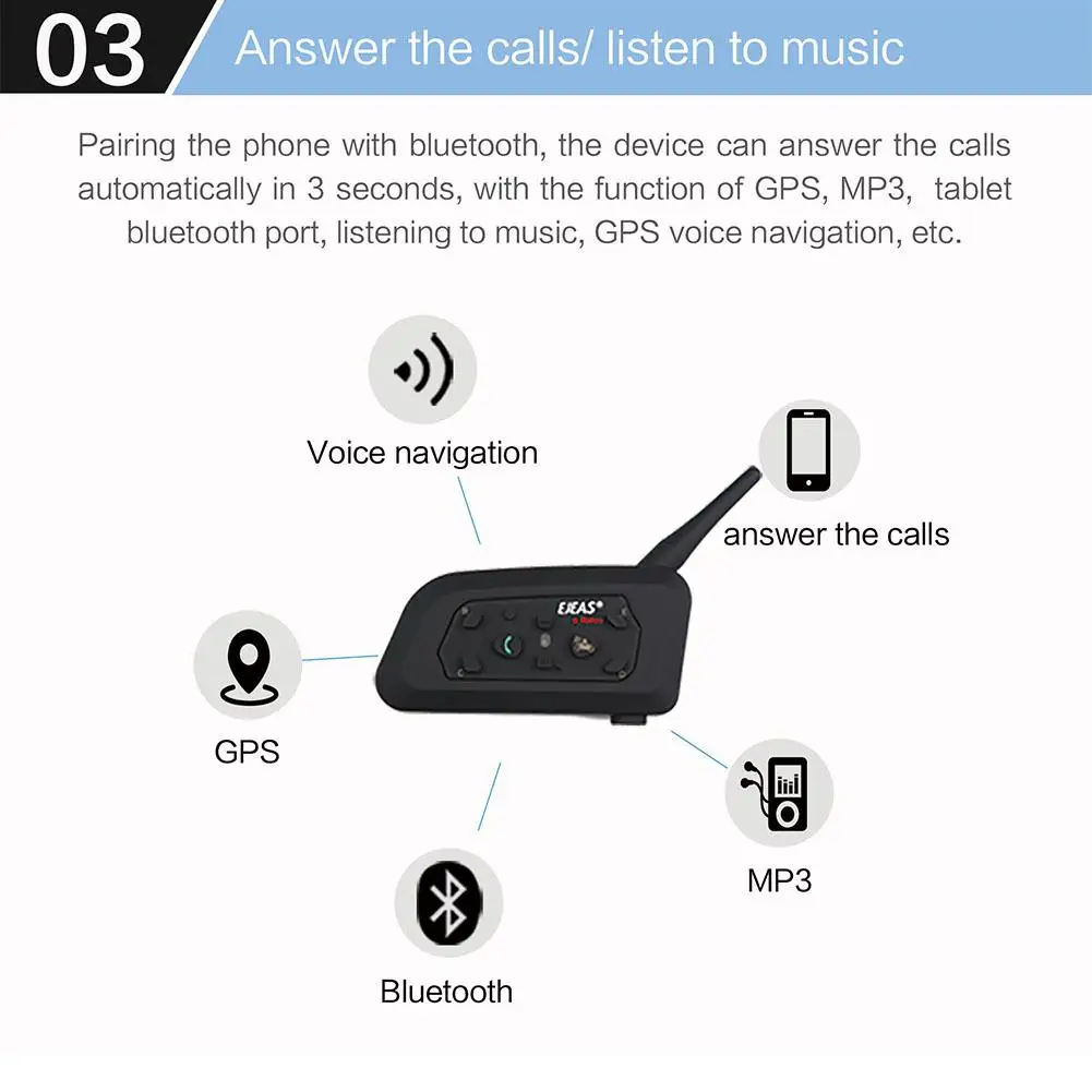 MeterMall Bluetooth Интерком рация мотоциклетный шлем аксессуары динамик 1200 м Переговорная гарнитура