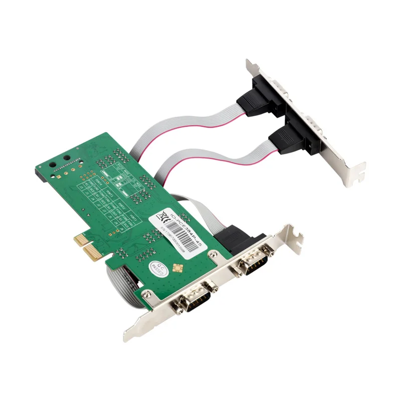 PCI-E PCI Express до 4 портов RS232 плата последовательного доступа Signal сигнал COM карта 1pin или 9 футов блок питания последовательный порт DB9 PCIe контроллер